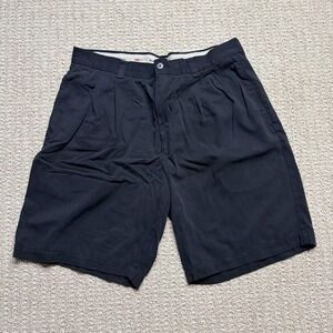 Tommy Bahama Relax Silk Shorts Men 33 Black Pleated Casual Island Luxury 100%